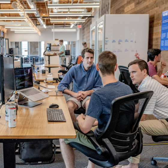 Screpy team reviewing website audit work