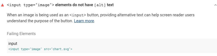 No [alt] text in the <input type="image"> elements